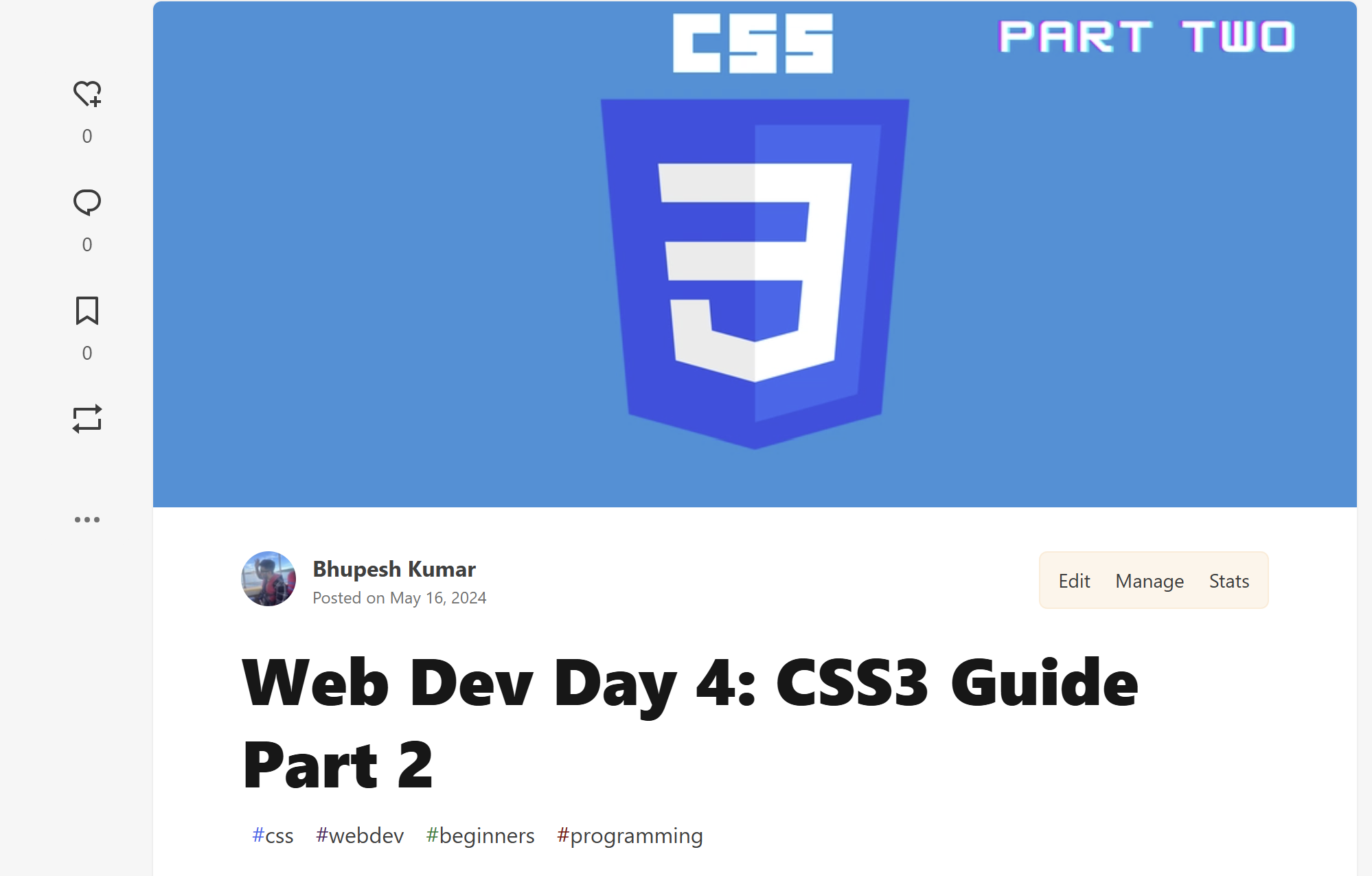 CSS3 Guide Part 2 Post Cover