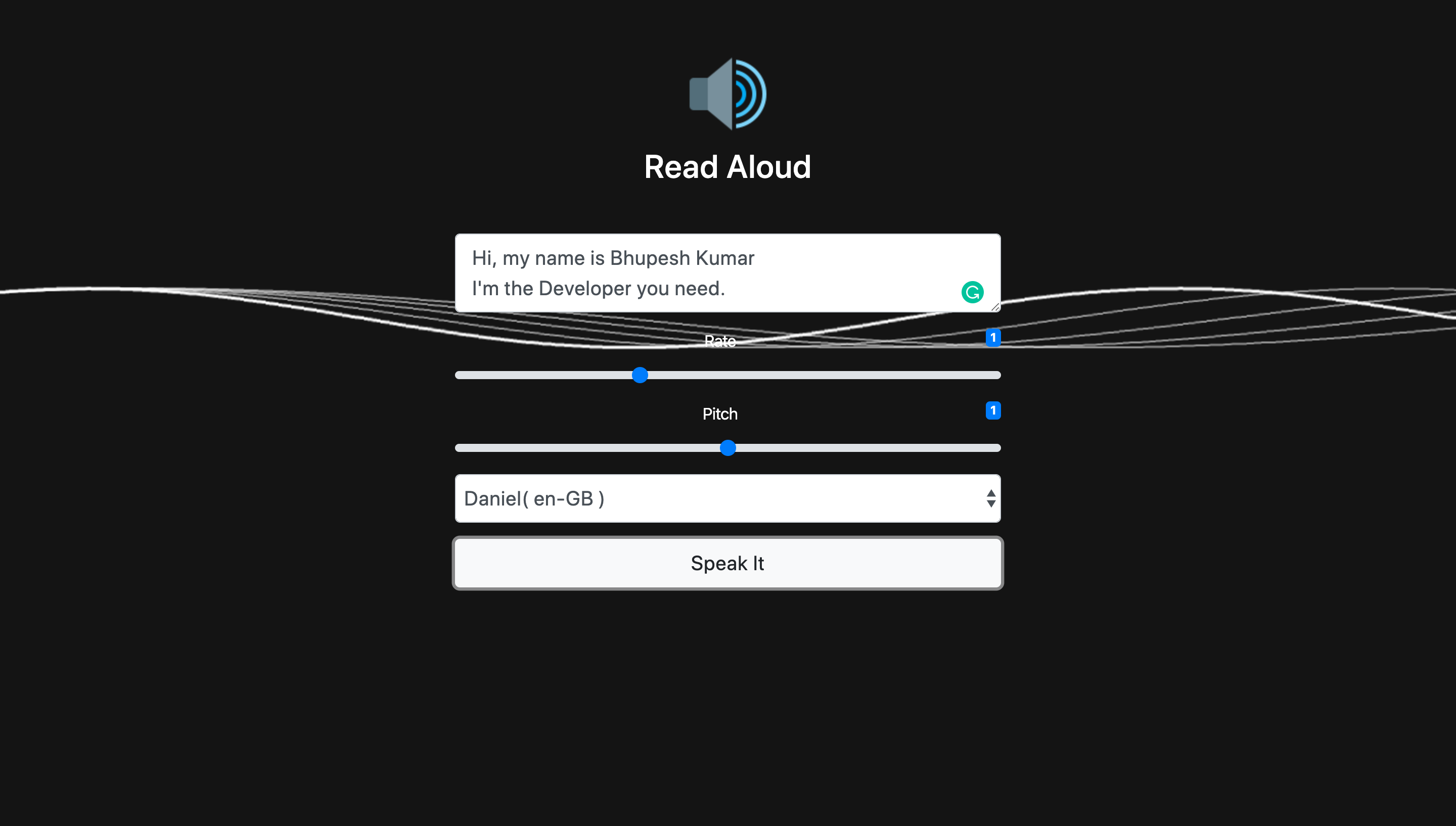 Read Aloud Project Preview